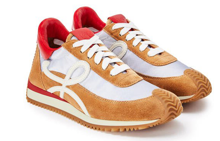 (W) LOEWE Flow RNNR 'White Brown Patchwork' 圖 3