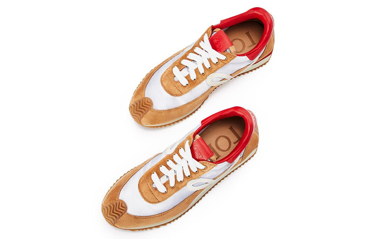 (W) LOEWE Flow RNNR 'White Brown Patchwork' 圖 4