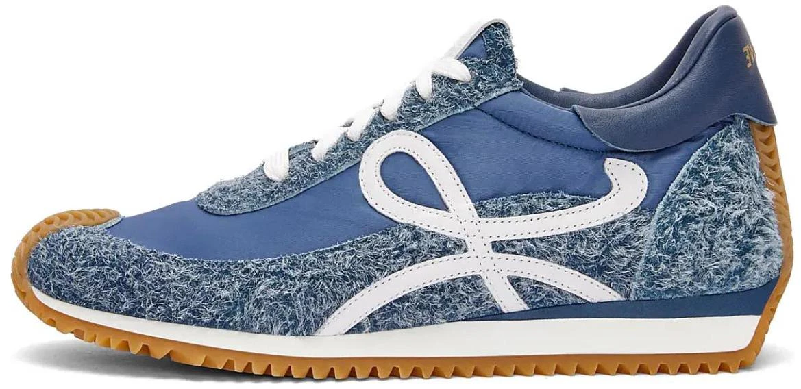 women-loewe-flow-runner-casual-sneakers-nylon-suede-round-toe-denim-color-l815282-xan-2834