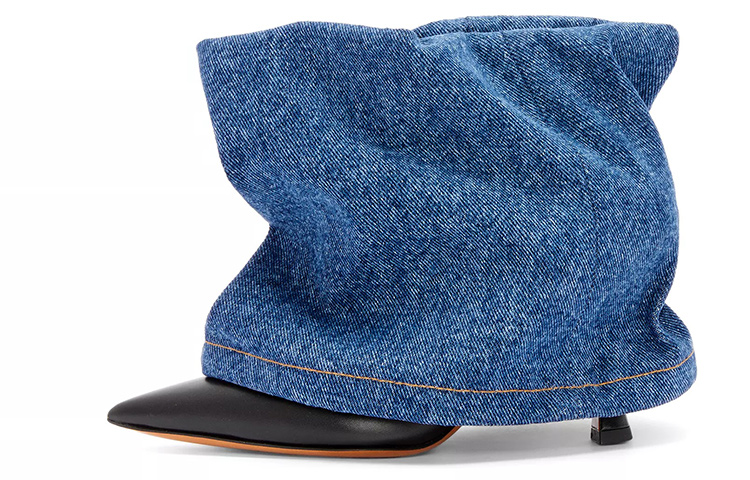 (Women) LOEWE Foldable Ankle Boots 'Blue' L815S01X48-6395