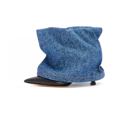 (W) LOEWE Foldable Ankle Boots 'Blue'