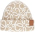 Order (Women) LOEWE Full Pattern Wool Nylon Knit Hat Beige/Gray. F811487X46