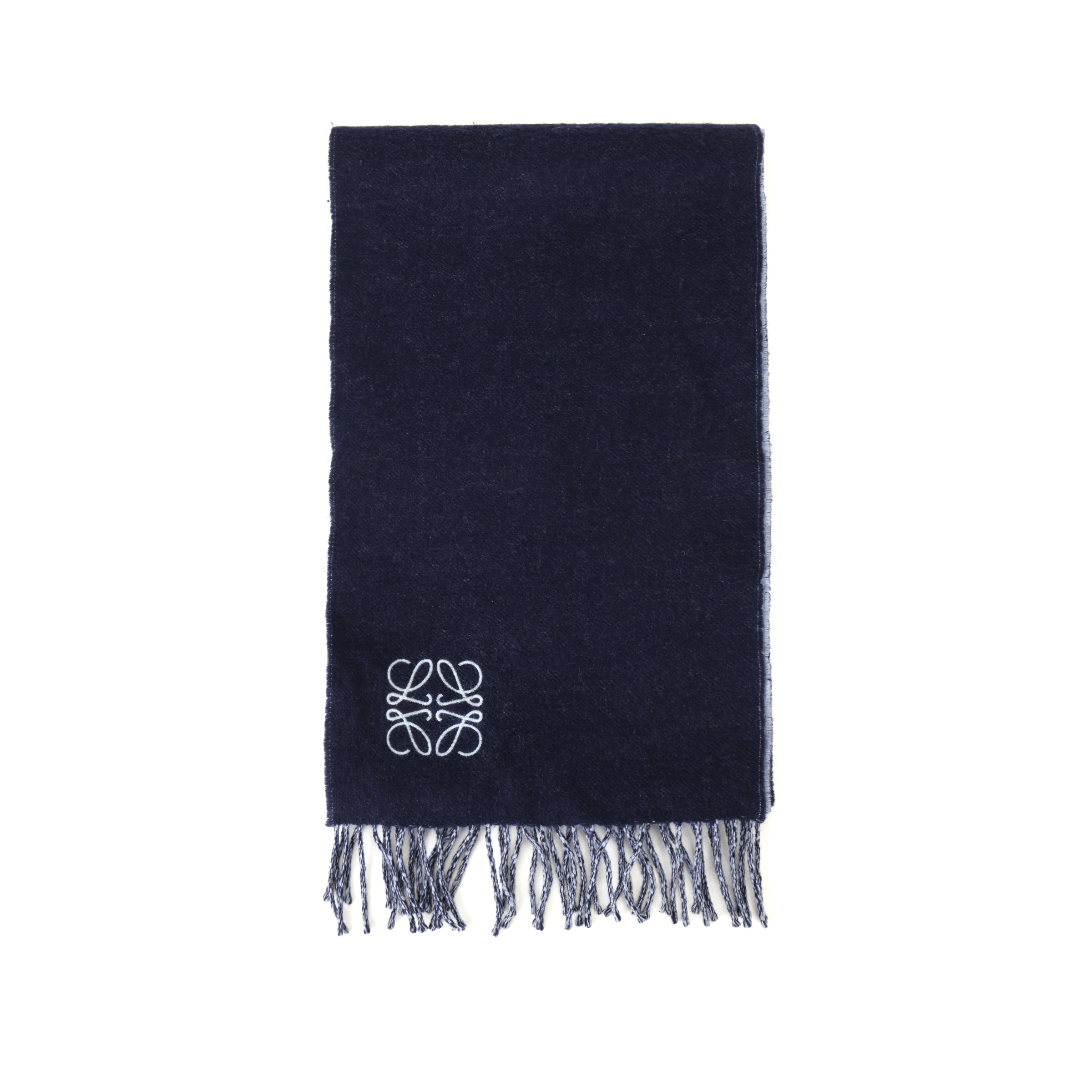 (Women) LOEWE FW20 Wool Knitted Scarf Blue Multicolor F810250X01-5142