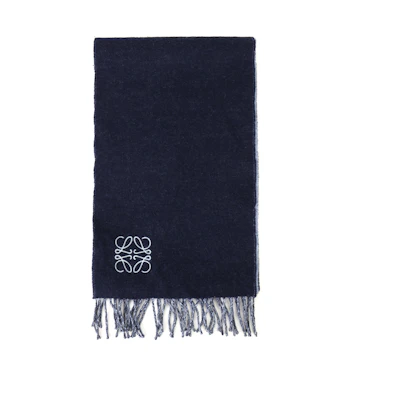 (Women) LOEWE FW20 Wool Knitted Scarf Blue Multicolor F810250X01-5142