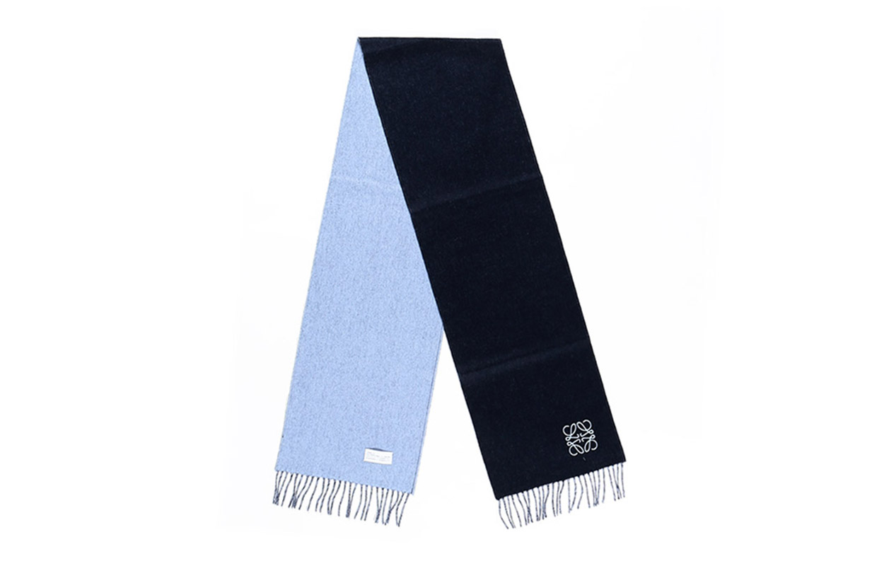 (Women) LOEWE FW20 Wool Knitted Scarf Blue Multicolor F810250X01-5142 圖 2