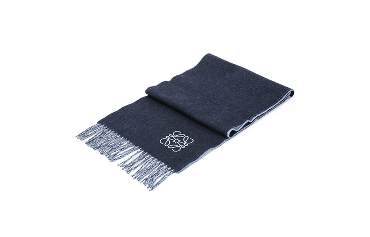 (Women) LOEWE FW20 Wool Knitted Scarf Blue Multicolor F810250X01-5142 圖 6