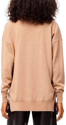 (Women) LOEWE FW21 Anagram Wool Cardigan Sweater for Women - Camel Color S359Y16K04-3150 Shop (Women) LOEWE FW21 Anagram Wool Cardigan Sweater for Women - Camel Color S359Y16K04-3150