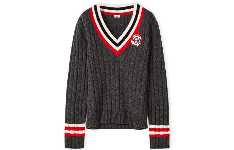 (Women) LOEWE FW21 Christmas Sweater Grey S800Y1-4K29