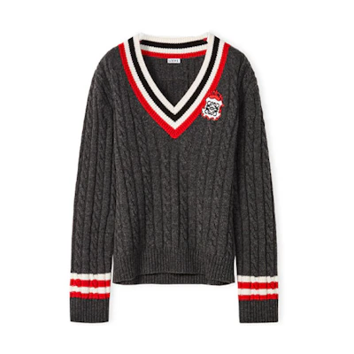 (Women) LOEWE FW21 Christmas Sweater Grey S800Y1-4K29