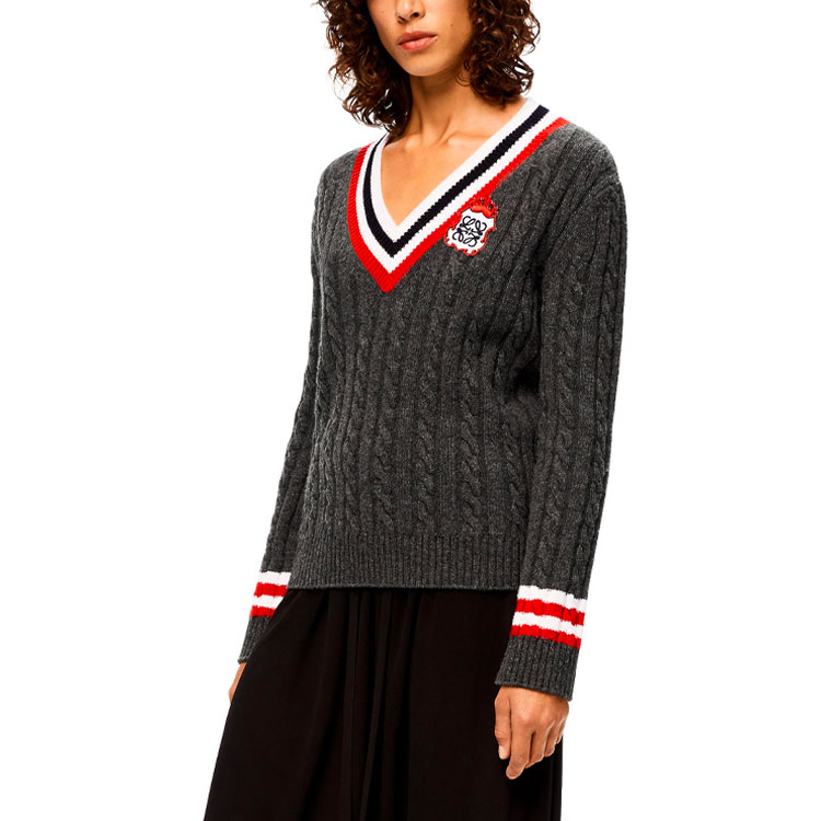 Shop (W) Suéter Navideño LOEWE FW21 Gris S800Y1-4K29