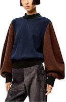 (W) LOEWE 2021秋冬拼色棉质圆领卫衣 深蓝色 S540Y07X59-4042 Lookbook (W) LOEWE 2021秋冬拼色棉质圆领卫衣 深蓝色 S540Y07X59-4042