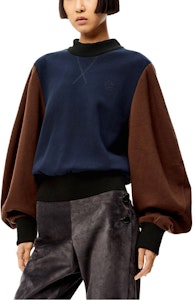(W) LOEWE FW21 棉質拼接色塊圓領長袖上衣 深藍色 S540Y07X59-4042 Lookbook (W) LOEWE FW21 棉質拼接色塊圓領長袖上衣 深藍色 S540Y07X59-4042