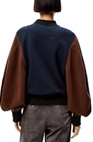 (W) LOEWE 2021秋冬拼色棉质圆领卫衣 深蓝色 S540Y07X59-4042 Shop (W) LOEWE 2021秋冬拼色棉质圆领卫衣 深蓝色 S540Y07X59-4042