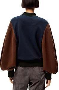 (W) LOEWE FW21 棉質拼接色塊圓領長袖上衣 深藍色 S540Y07X59-4042 Shop (W) LOEWE FW21 棉質拼接色塊圓領長袖上衣 深藍色 S540Y07X59-4042