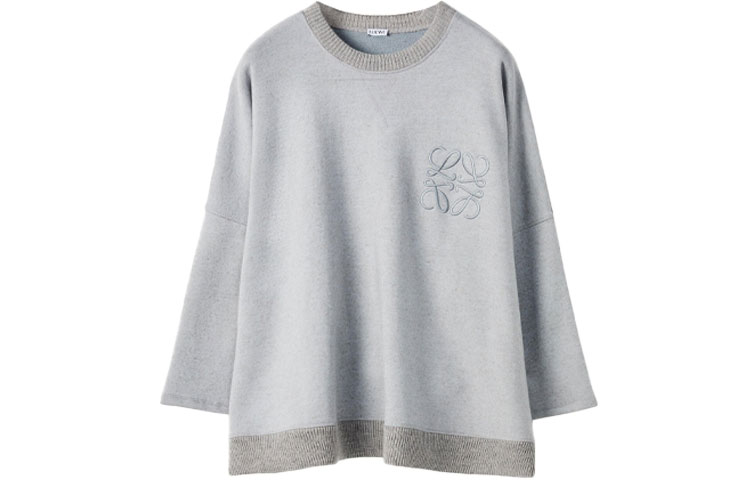 Order (W) LOEWE FW21灰色刺绣胸标设计圆领卫衣 S359341XAO-1790