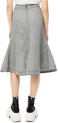 (Women) LOEWE FW21 Houndstooth Midi Skirt Black White Casual Skirt. S540Y08X39-1102 Purchase (Women) LOEWE FW21 Houndstooth Midi Skirt Black White Casual Skirt. S540Y08X39-1102