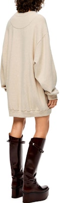 (Women) LOEWE FW21 Long Sleeve Sweatshirt Dress Beige Women. S359Y24X10-2110 Shop (Women) LOEWE FW21 Long Sleeve Sweatshirt Dress Beige Women. S359Y24X10-2110