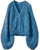 (W) LOEWE 2021秋冬蓝色马海毛宽松针织毛衣. S359Y16K08-8890 Order (W) LOEWE 2021秋冬蓝色马海毛宽松针织毛衣. S359Y16K08-8890