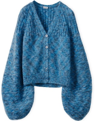 (Women) LOEWE FW21 Mohair Loose Fit Knit Sweater in Blue. S359Y16K08-8890 Order (Women) LOEWE FW21 Mohair Loose Fit Knit Sweater in Blue. S359Y16K08-8890