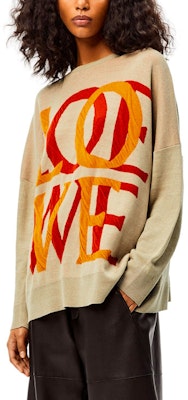 (Women) LOEWE FW21 Oversized Logo Knit Sweater Women’s Yellow. S359Y14K37-2150 Shop (Women) LOEWE FW21 Oversized Logo Knit Sweater Women’s Yellow. S359Y14K37-2150