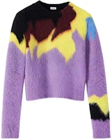 (Women) LOEWE FW21 Wool Intarsia Crewneck Sweater Multicolor. S540Y14K66-5388 (Women) LOEWE FW21 Wool Intarsia Crewneck Sweater Multicolor. S540Y14K66-5388