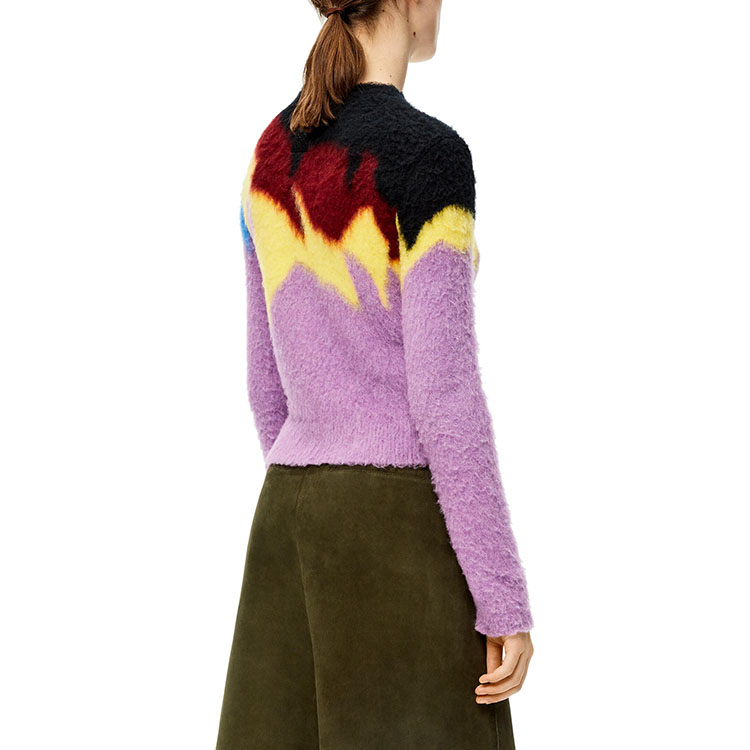 Purchase (W) LOEWE FW21 Baju Sejuk Wool Intarsia Crewneck Pelbagai Warna. S540Y14K66-5388