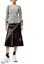 Lookbook (Women) LOEWE FW21 Wool Knit Cardigan with Braided Sleeves in Gray. S540Y16K21-1120
