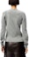 Purchase (Women) LOEWE FW21 Wool Knit Cardigan with Braided Sleeves in Gray. S540Y16K21-1120