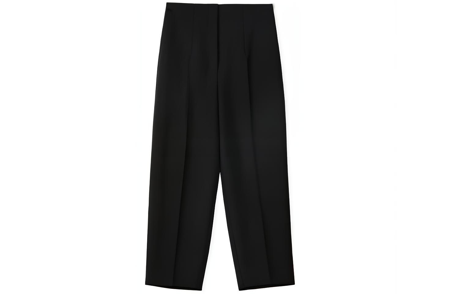 (Women) LOEWE FW21 Wool Mohair Blend Tapered Suit Pants Black S359331XD0-1100