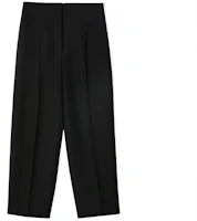 (Women) LOEWE FW21 Wool Mohair Blend Tapered Suit Pants Black S359331XD0-1100 (Women) LOEWE FW21 Wool Mohair Blend Tapered Suit Pants Black S359331XD0-1100