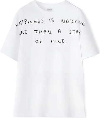 (W) LOEWE FW21 字母刺繡純棉T恤 白色 S359333XCD-2100 Buy (W) LOEWE FW21 字母刺繡純棉T恤 白色 S359333XCD-2100