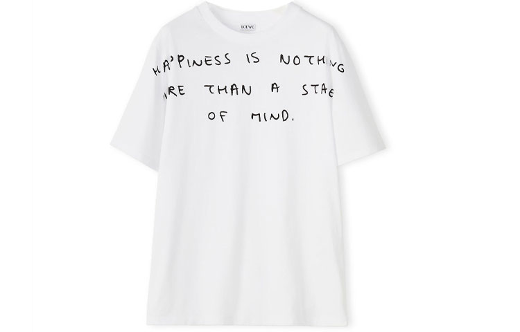 Order (W) LOEWE FW21 字母刺繡純棉T恤 白色 S359333XCD-2100