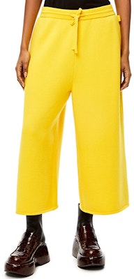 (Women) LOEWE FW21 Yellow Cashmere Logo Knit Casual Pants. S540Y17K37-8100 Purchase (Women) LOEWE FW21 Yellow Cashmere Logo Knit Casual Pants. S540Y17K37-8100