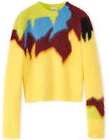 (W) LOEWE FW21 Kuning Wool Inlay Baju Lengan Panjang. S540Y14K66-8187 Order (W) LOEWE FW21 Kuning Wool Inlay Baju Lengan Panjang. S540Y14K66-8187