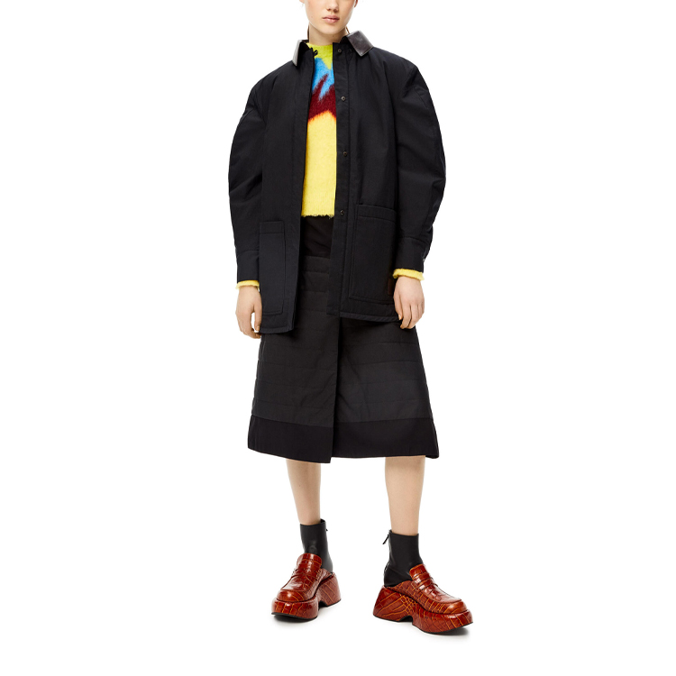 Lookbook (W) LOEWE FW21 Kuning Wool Inlay Baju Lengan Panjang. S540Y14K66-8187