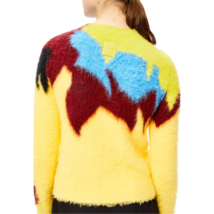 Details for (W) LOEWE FW21 Kuning Wool Inlay Baju Lengan Panjang. S540Y14K66-8187