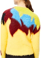 (W) LOEWE FW21 Kuning Wool Inlay Baju Lengan Panjang. S540Y14K66-8187 Details for (W) LOEWE FW21 Kuning Wool Inlay Baju Lengan Panjang. S540Y14K66-8187