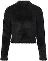(Women) LOEWE FW22 Black Solid Color Crewneck Wool Sweater S540Y14KBD-1100 (Women) LOEWE FW22 Black Solid Color Crewneck Wool Sweater S540Y14KBD-1100