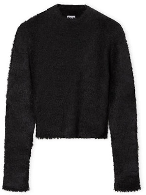 (W) LOEWE FW22 Sweater Wool Hitam Polos Crewneck untuk Pria/Wanita. S540Y14KBD-1100 Order (W) LOEWE FW22 Sweater Wool Hitam Polos Crewneck untuk Pria/Wanita. S540Y14KBD-1100
