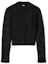 Order (W) LOEWE FW22 Sweater Wool Hitam Polos Crewneck untuk Pria/Wanita. S540Y14KBD-1100