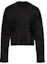 Lookbook (W) LOEWE FW22 Sweater Wool Hitam Polos Crewneck untuk Pria/Wanita. S540Y14KBD-1100