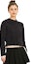 Purchase (W) LOEWE FW22 Sweater Wool Hitam Polos Crewneck untuk Pria/Wanita. S540Y14KBD-1100