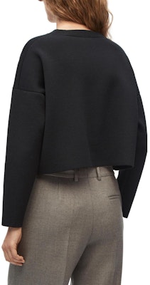 (W) 로에베 FW22 블랙 울 니트 스웨터 긴팔 크루넥. S540Y14KBG-1100 Shop (W) 로에베 FW22 블랙 울 니트 스웨터 긴팔 크루넥. S540Y14KBG-1100