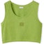 Buy (W) LOEWE FW22 Top Verde de Punto con Bordado de Logo. S359Y23X25-6905