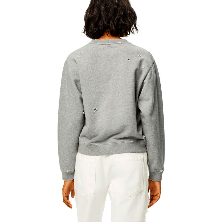 Purchase (W) LOEWE FW22 灰色刺繡Logo圓領衛衣 S359Y24X15-1440