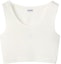 Buy (W) LOEWE FW22 Camiseta Sin Mangas Blanca Cuello Redondo Casual. S359Y23X25-2100