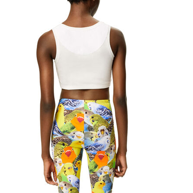 Shop (W) LOEWE FW22 Camiseta Sin Mangas Blanca Cuello Redondo Casual. S359Y23X25-2100