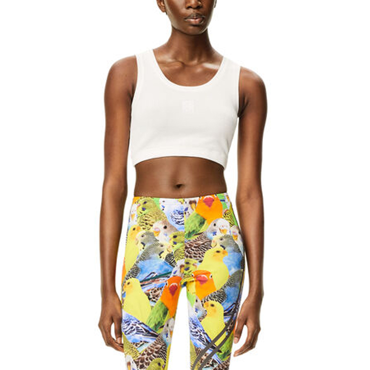 Purchase (W) LOEWE FW22 Camiseta Sin Mangas Blanca Cuello Redondo Casual. S359Y23X25-2100