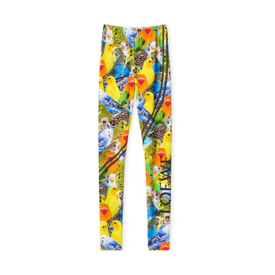 (Women) LOEWE FW22 Parrot Print Slim-Fit Leggings Women - Multicolor S359Y27X23-9127