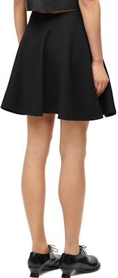 (Women) LOEWE FW23 Black Solid Mid-Rise Wool Casual Skirt S540Y08XA5-1100 Purchase (Women) LOEWE FW23 Black Solid Mid-Rise Wool Casual Skirt S540Y08XA5-1100